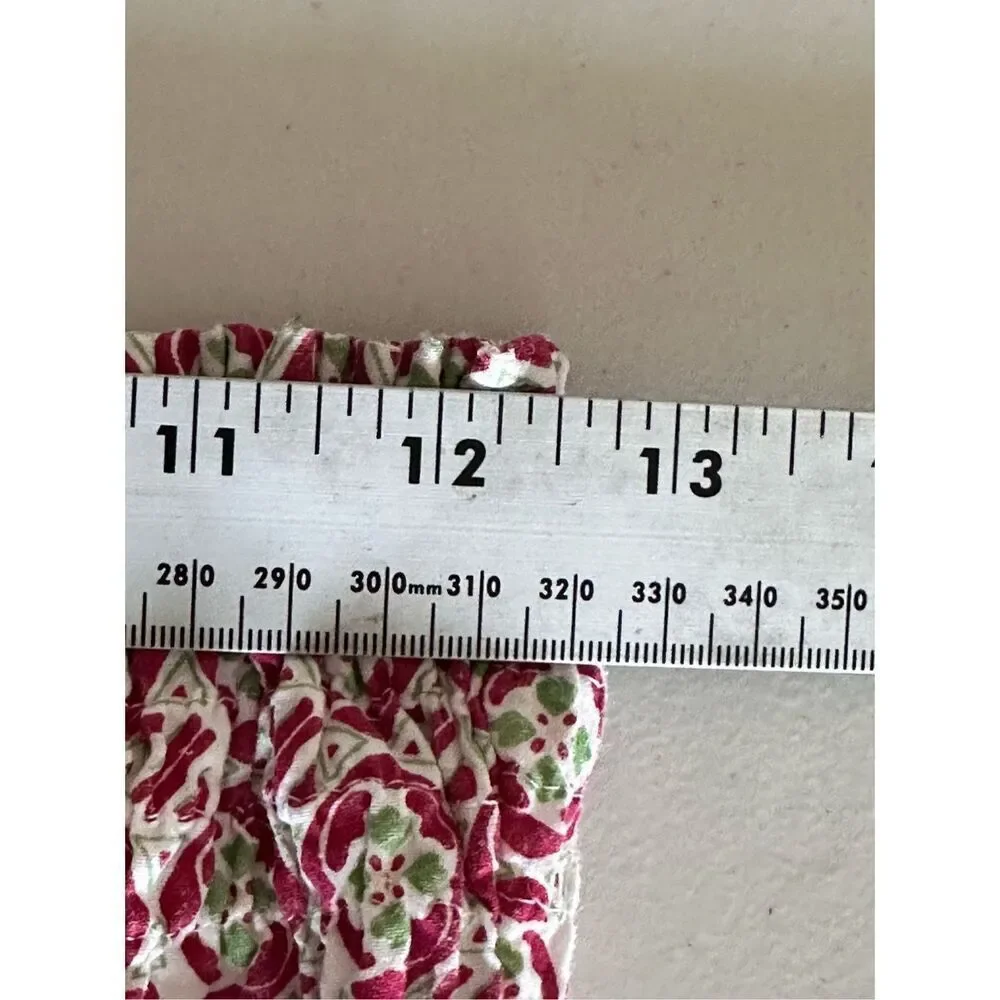 Speed Control Ruched Strapless‎ Pull-On Dress Womens M Pink Cottagecore - Picture 9 of 11